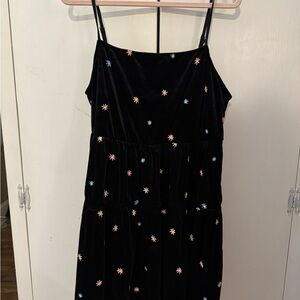 Forever 21 plus size velvet dress with flowers